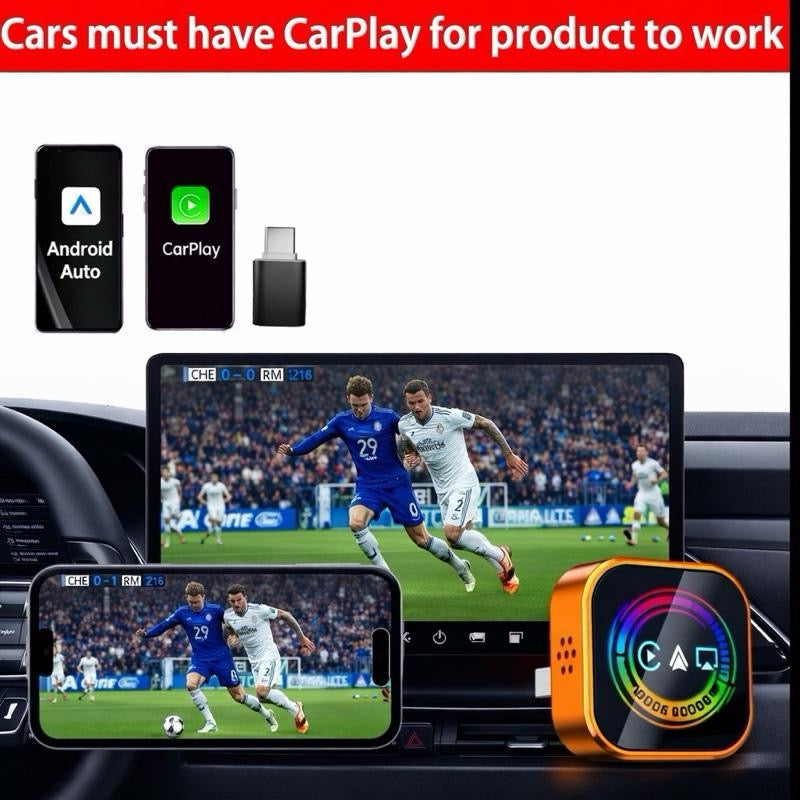 Motor Modz DriveLink Pro 2026 Upgraded Wireless Apple CarPlay Adapter with MirrorLink