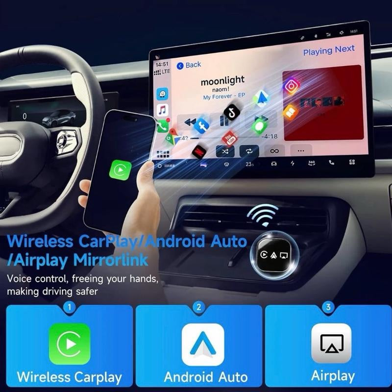 Motor Modz DriveLink Pro 2026 Upgraded Wireless Apple CarPlay Adapter with MirrorLink