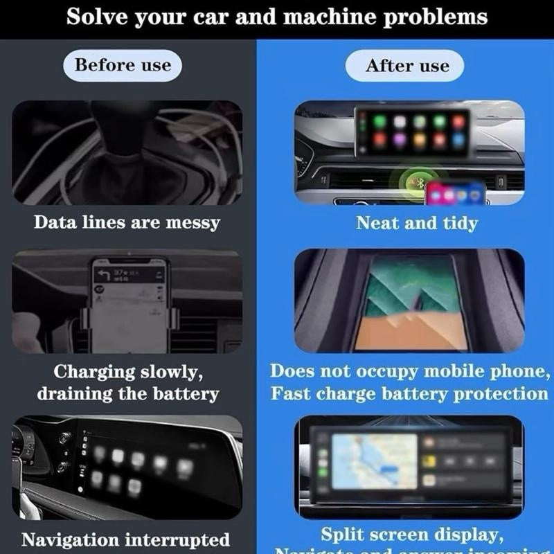 Motor Modz DriveLink Pro 2026 Upgraded Wireless Apple CarPlay Adapter with MirrorLink